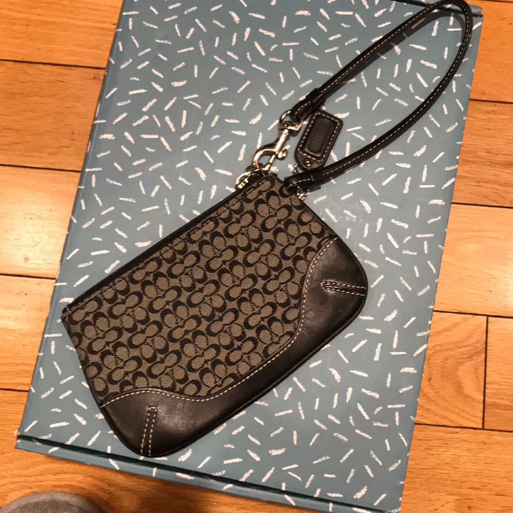 Coach mini wristlet